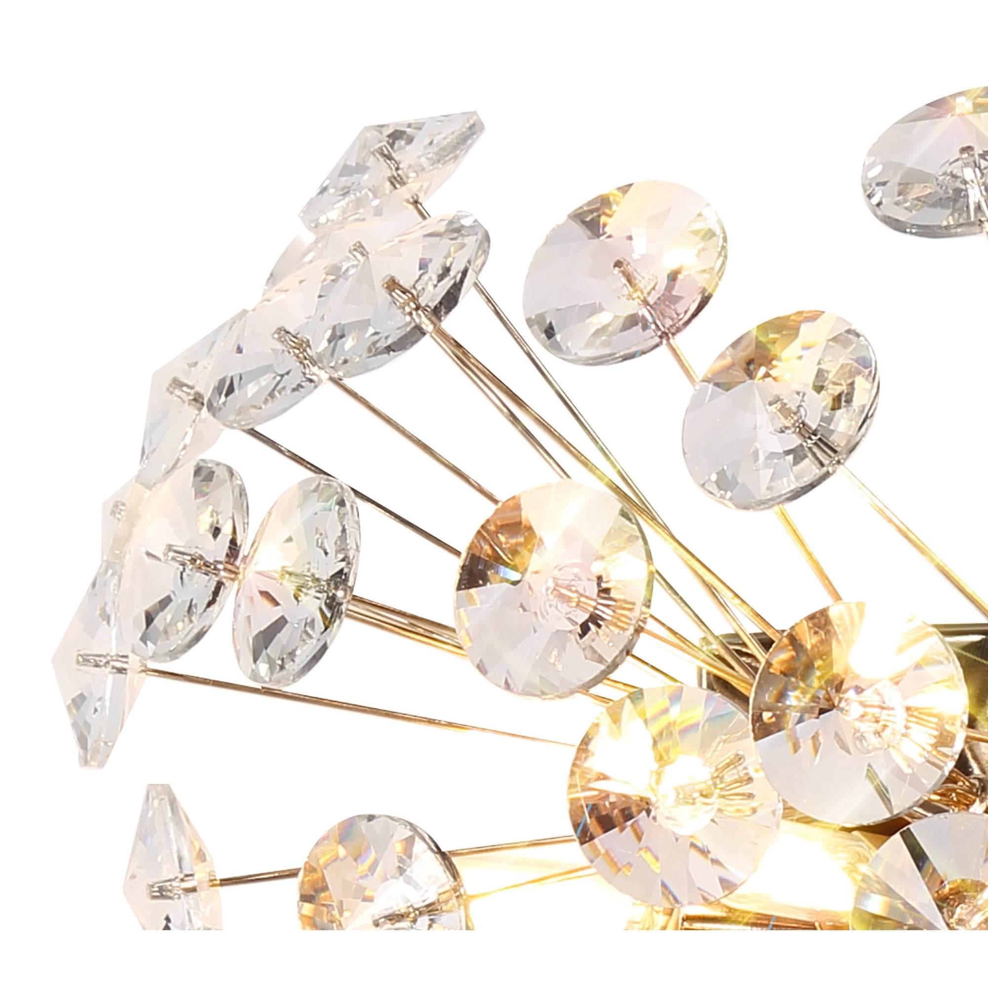 Fusion Stunning Crystal Wall Light in French Gold Finish PL701981