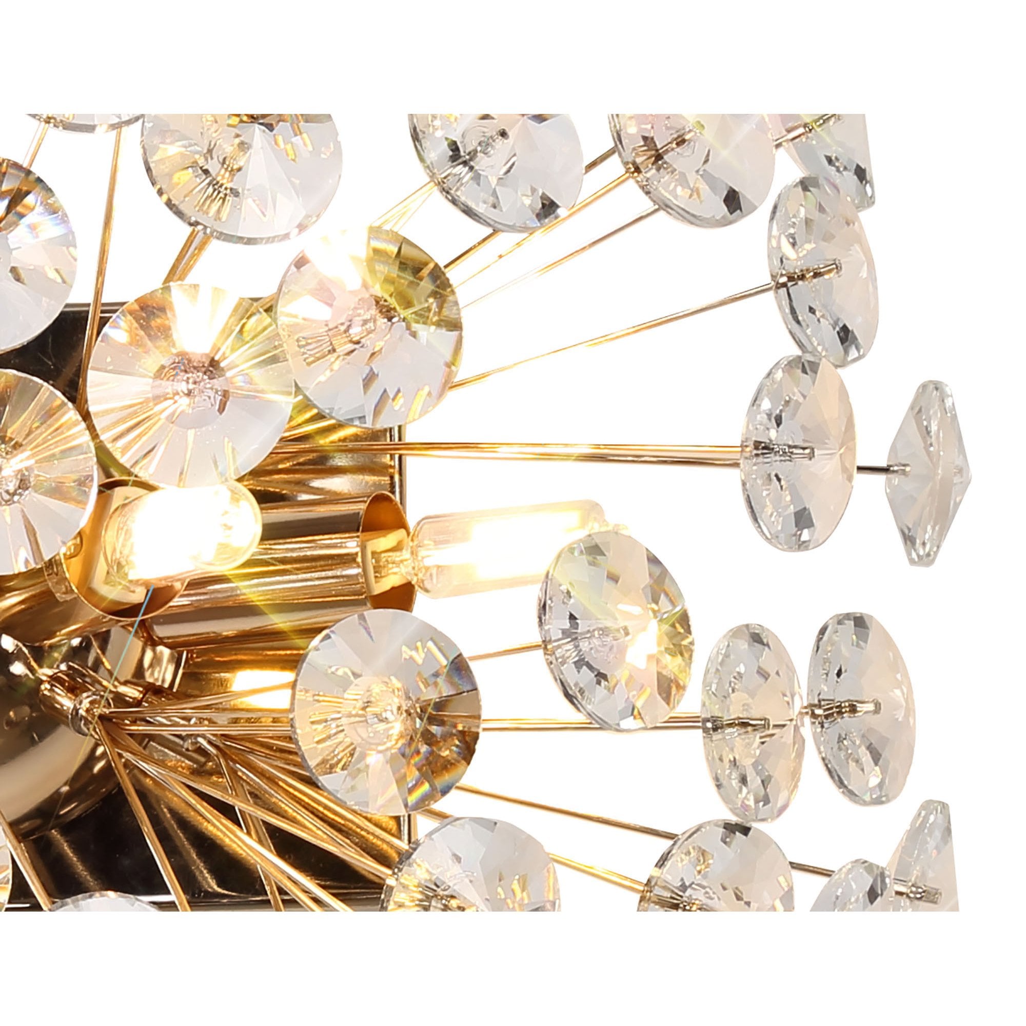 Fusion Stunning Crystal Wall Light in French Gold Finish PL701981