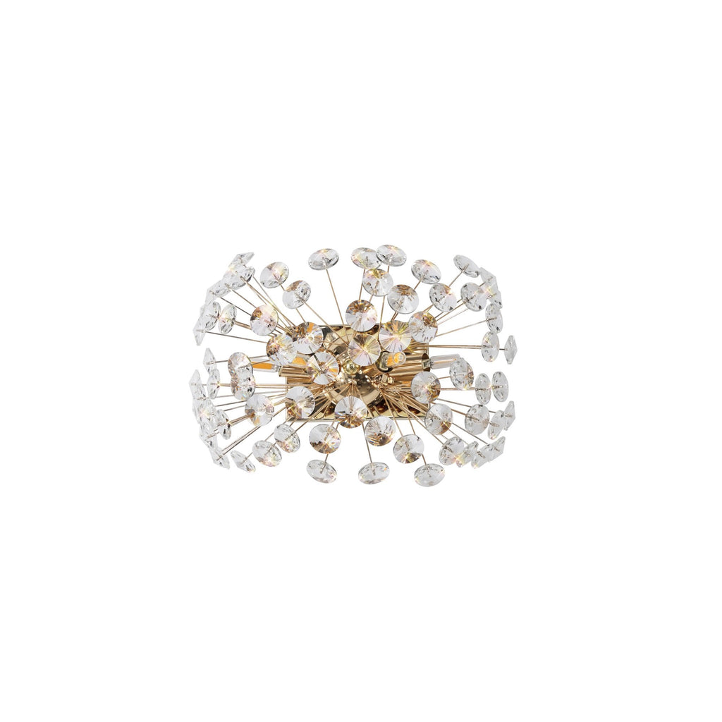 Fusion Stunning Crystal Wall Light in French Gold Finish PL701981