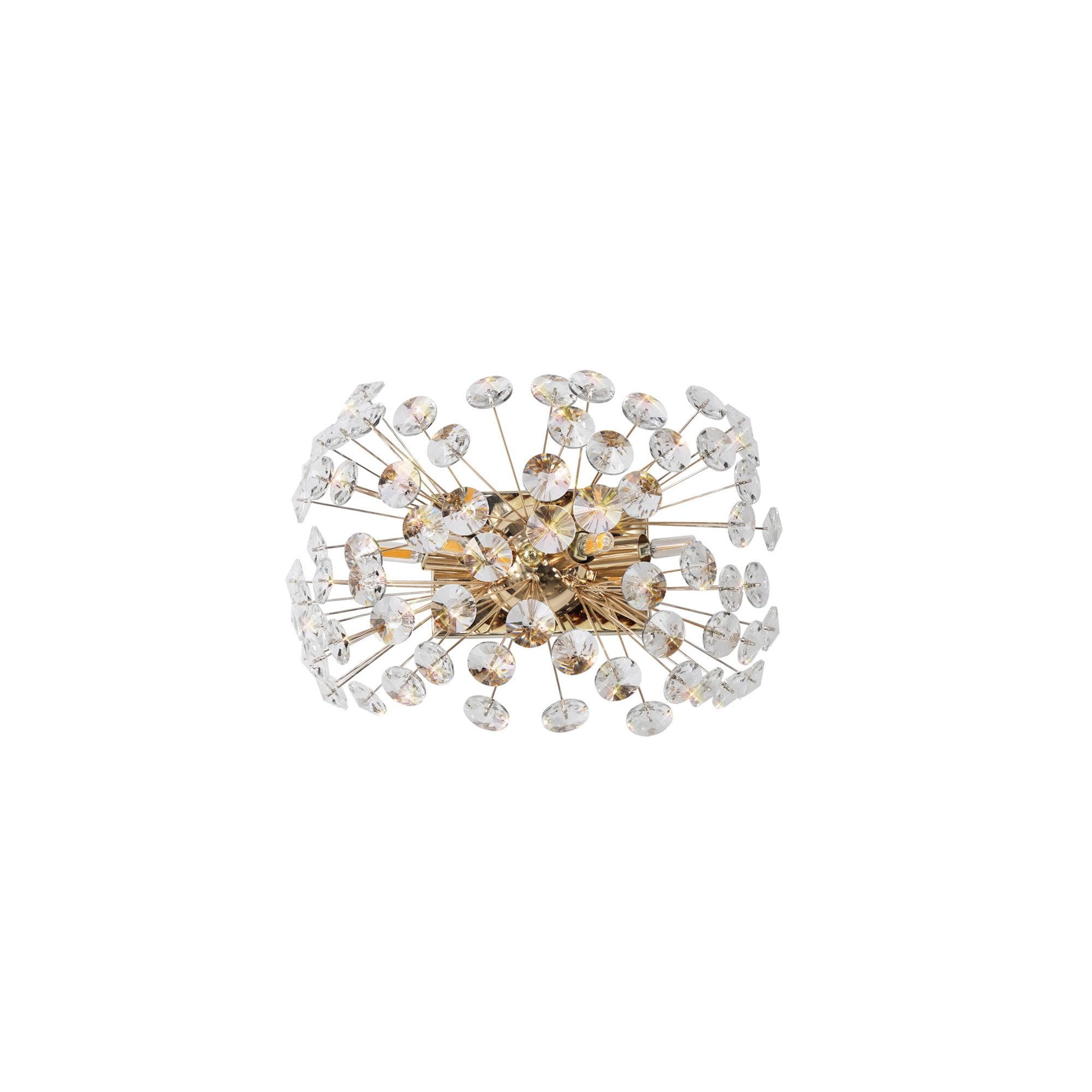 Fusion Stunning Crystal Wall Light in French Gold Finish PL701981