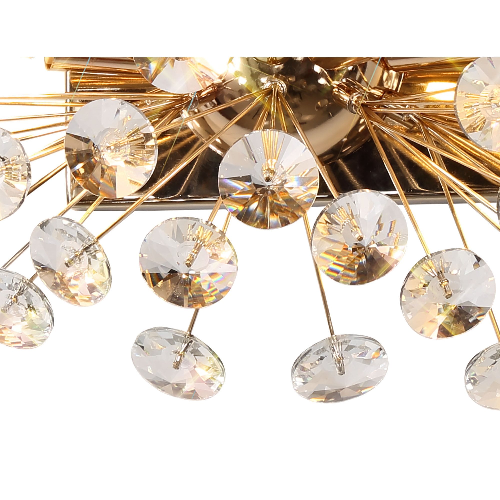 Fusion Stunning Crystal Wall Light in French Gold Finish PL701981