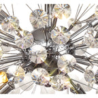 Fusion Stunning Crystal Semi Flush Ceiling Light in Polished Chrome Finish PL701977