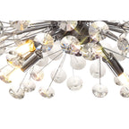 Fusion Stunning Crystal Semi Flush Ceiling Light in Polished Chrome Finish PL701977