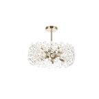 Fusion Stunning Crystal Semi Flush Ceiling Light in French Gold Finish PL701982