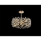 Fusion Stunning Crystal Semi Flush Ceiling Light in French Gold Finish PL701982