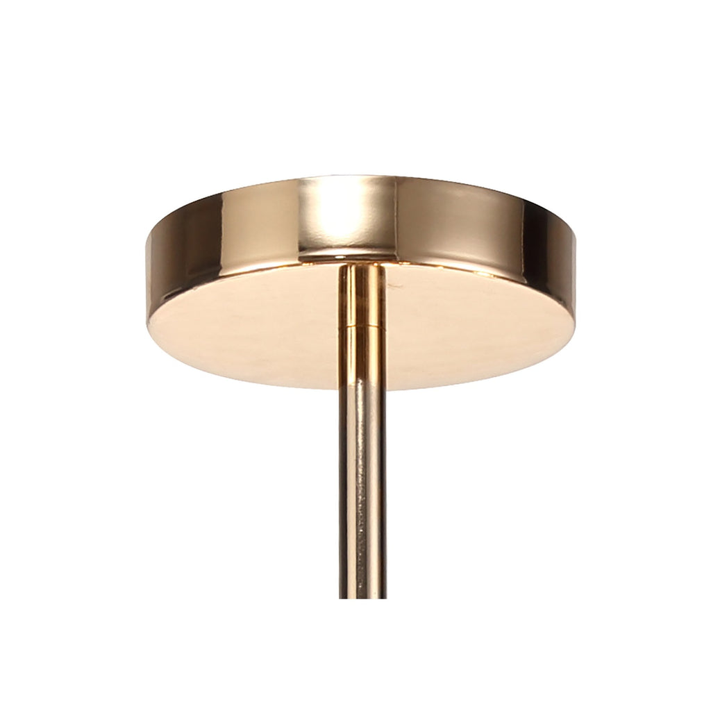 Fusion Stunning Crystal Semi Flush Ceiling Light in French Gold Finish PL701982