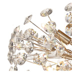 Fusion Stunning Crystal Semi Flush Ceiling Light in French Gold Finish PL701982