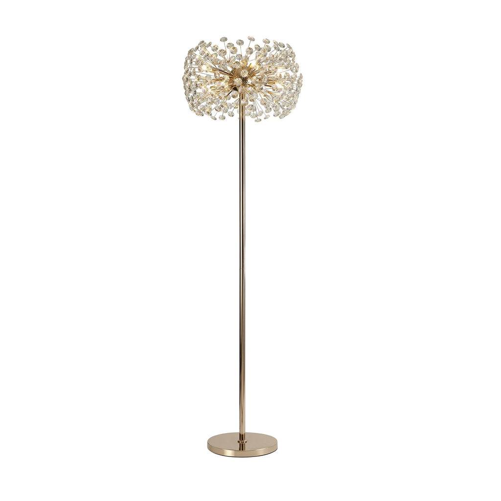 Fusion Stunning Crystal Floor Lamp in French Gold Finish PL701985
