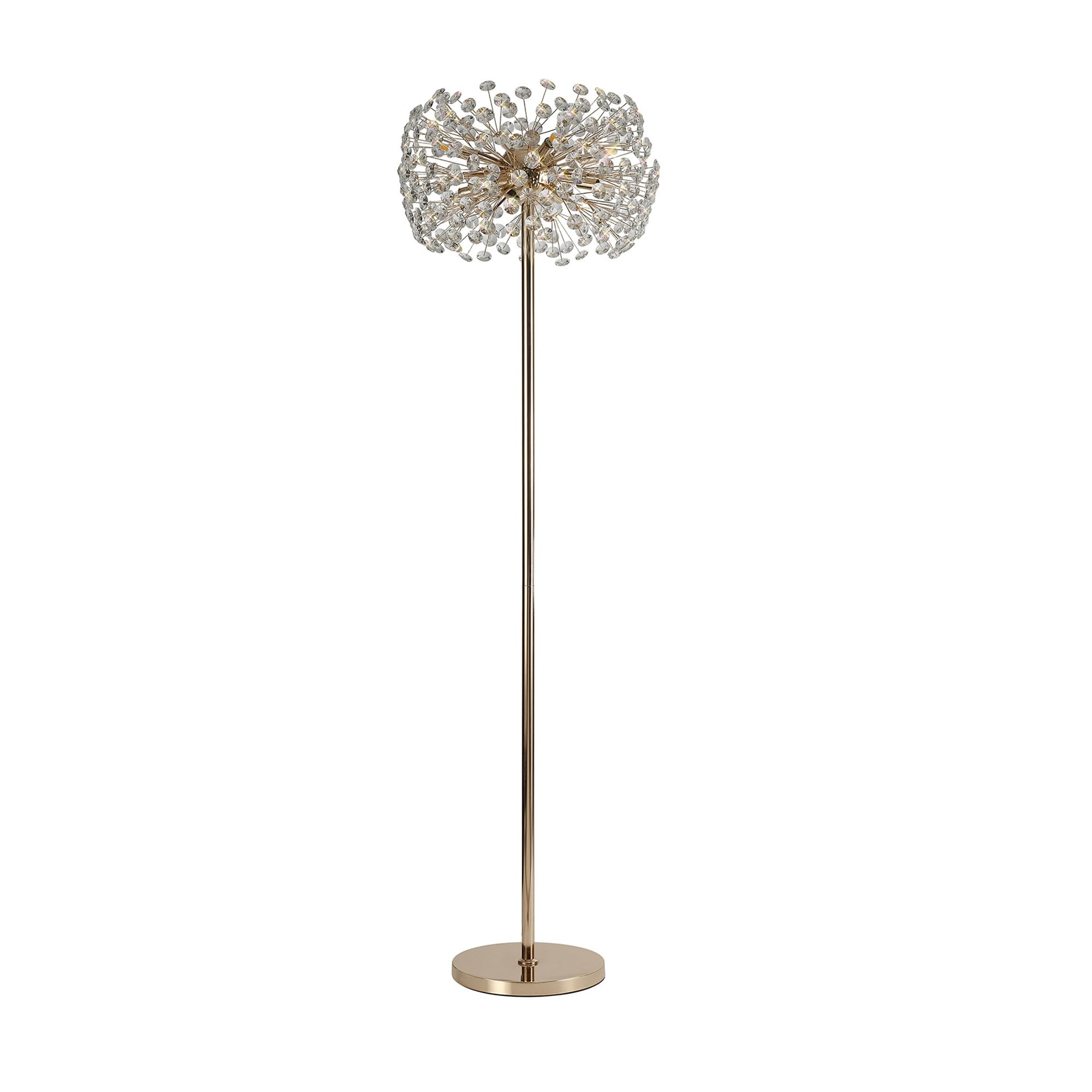 Fusion Stunning Crystal Floor Lamp in French Gold Finish PL701985