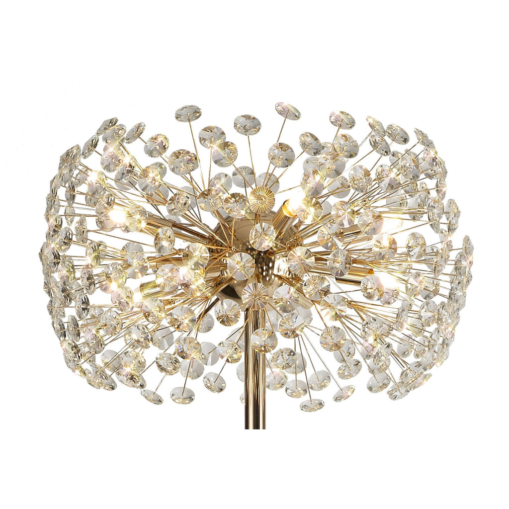 Fusion Stunning Crystal Floor Lamp in French Gold Finish PL701985
