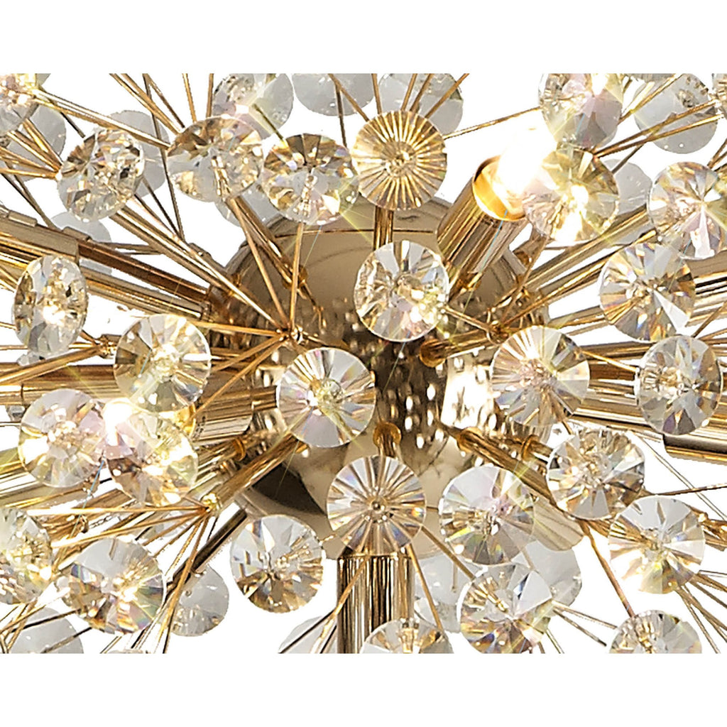 Fusion Stunning Crystal Floor Lamp in French Gold Finish PL701985