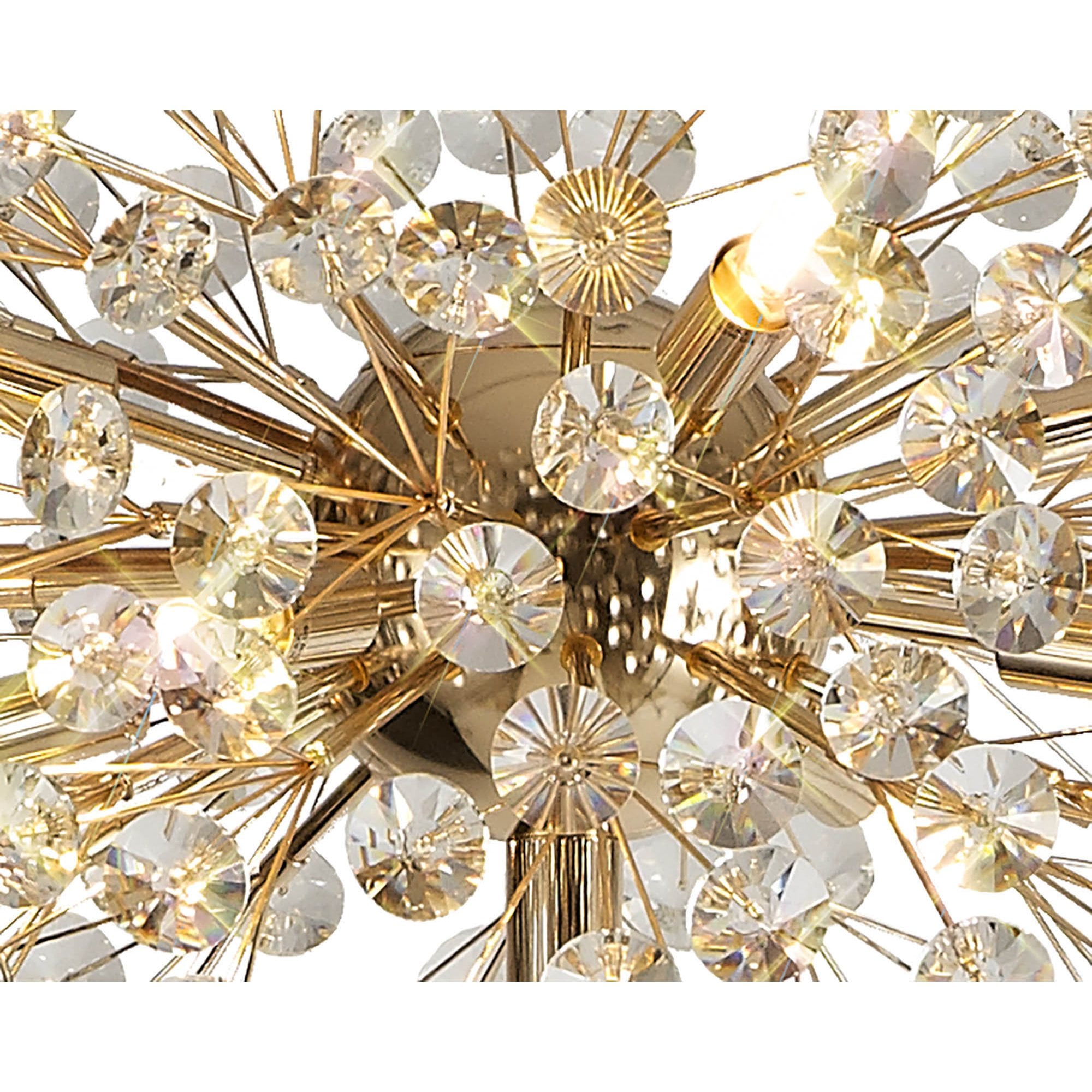 Fusion Stunning Crystal Floor Lamp in French Gold Finish PL701985