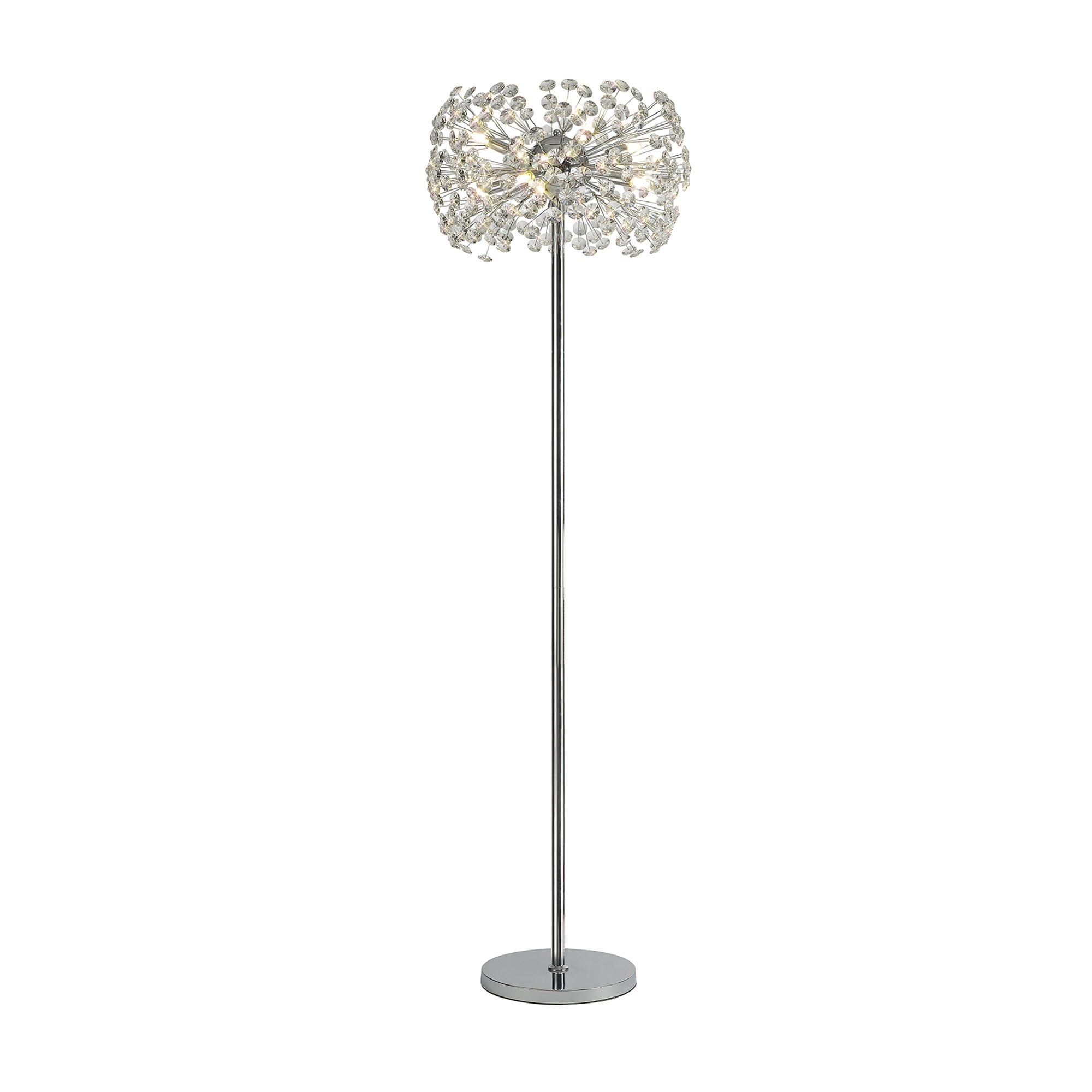 Fusion Stunning Crystal Floor Lamp in Polished Chrome Finish PL701980