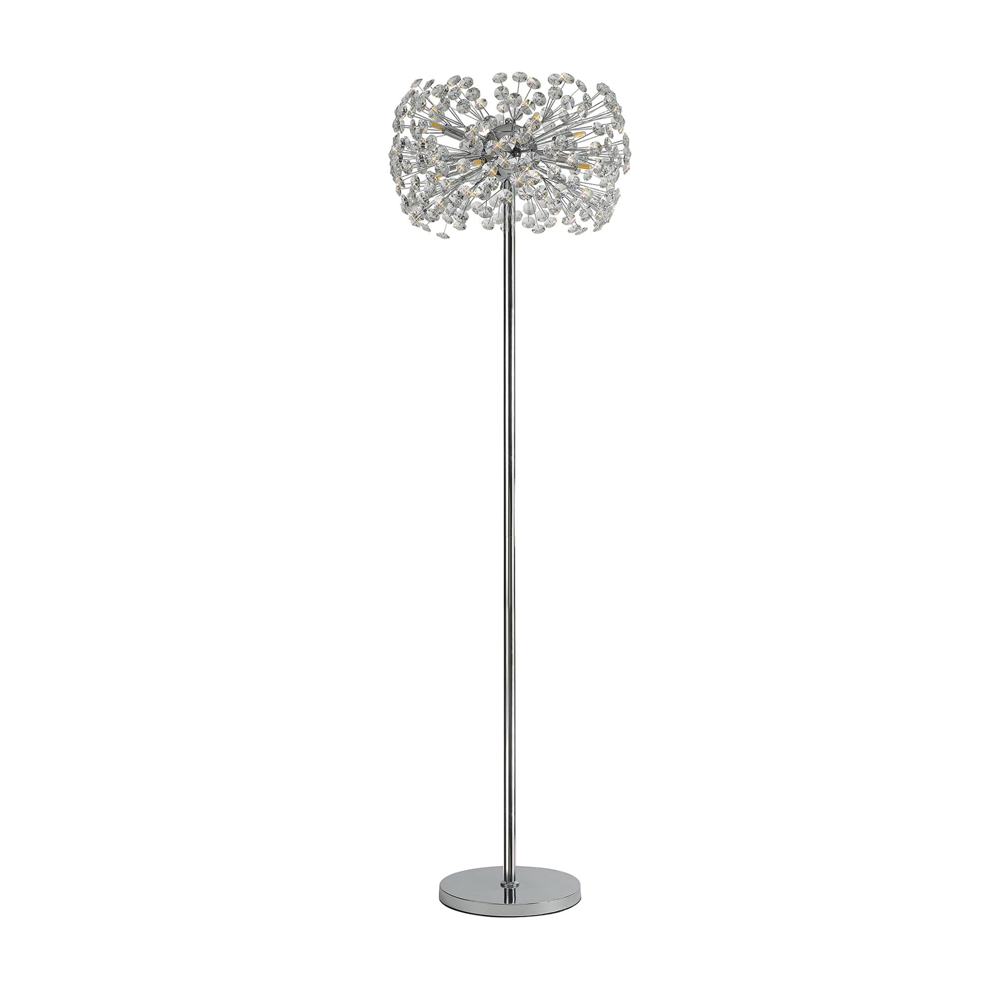 Fusion Stunning Crystal Floor Lamp in Polished Chrome Finish PL701980
