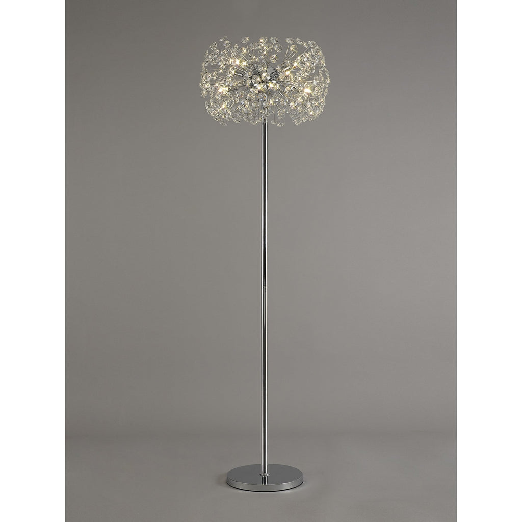 Fusion Stunning Crystal Floor Lamp in Polished Chrome Finish PL701980