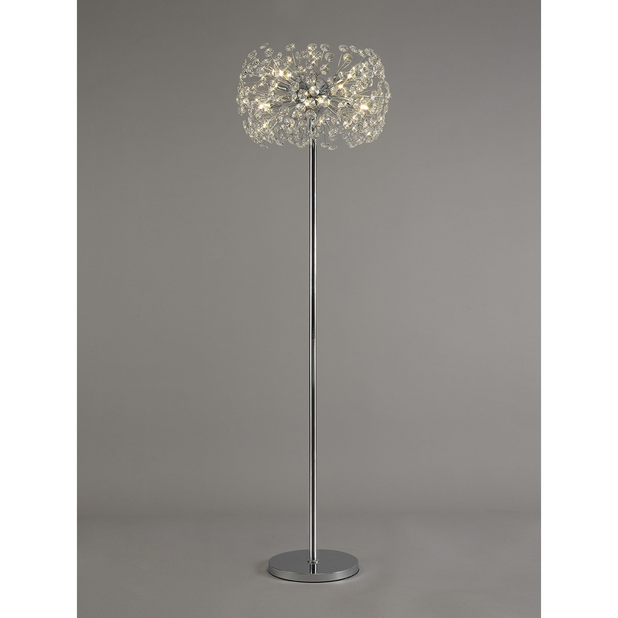 Fusion Stunning Crystal Floor Lamp in Polished Chrome Finish PL701980