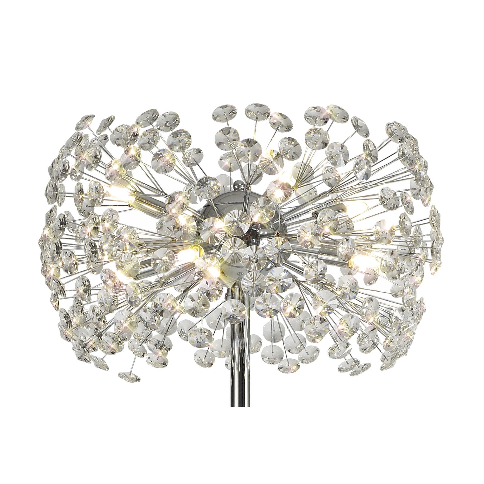 Fusion Stunning Crystal Floor Lamp in Polished Chrome Finish PL701980