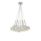 Fusion Stunning 7 Light Crystal Cluster Pendant Light in Polished Chrome Finish PLK01384