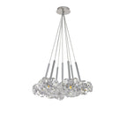 Fusion Stunning 7 Light Crystal Cluster Pendant Light in Polished Chrome Finish PLK01384