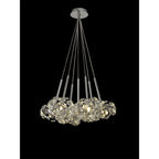 Fusion Stunning 7 Light Crystal Cluster Pendant Light in Polished Chrome Finish PLK01384
