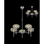 Fusion Stunning Crystal 5 Light Multiarm Ceiling Light in Chrome Finish PLK01392