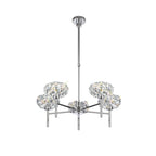Fusion Stunning Crystal 5 Light Multiarm Ceiling Light in Chrome Finish PLK01392