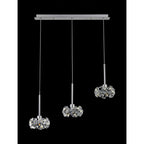 Fusion Stunning 3 Light Linear Pendant in Polished Chrome Finish PLK01385