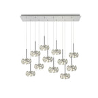 Fusion Stunning 12 Light Linear Pendant in Polished Chrome Finish PLK01395