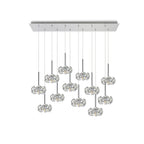Fusion Stunning 12 Light Linear Pendant in Polished Chrome Finish PLK01395