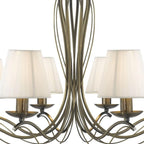 9828-8AB Andretti Antique Brass 8 Light Pendant Ceiling Light