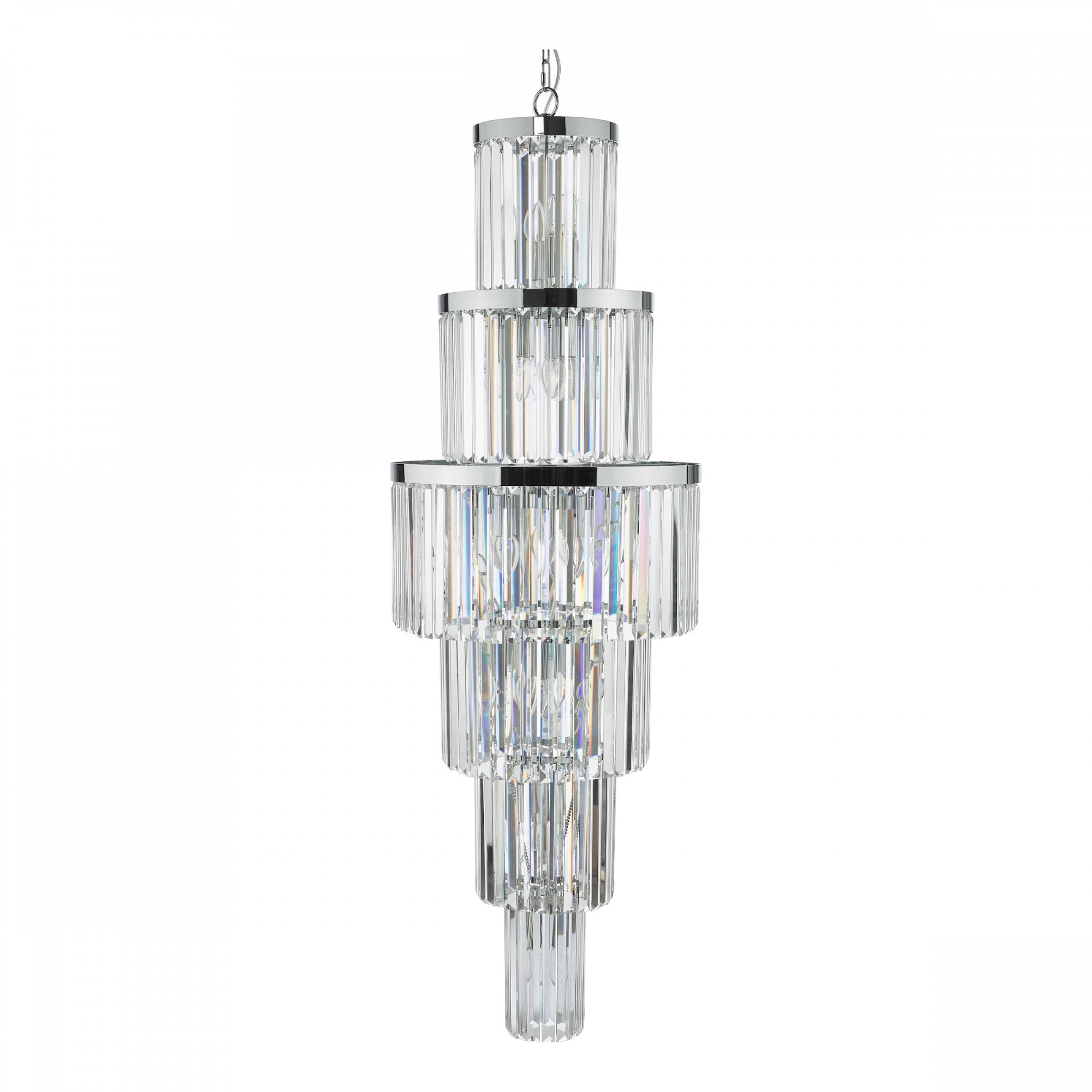 Angel Stunning Clear Crystal Ceiling Chandelier In Polished Chrome Finish ANG3308