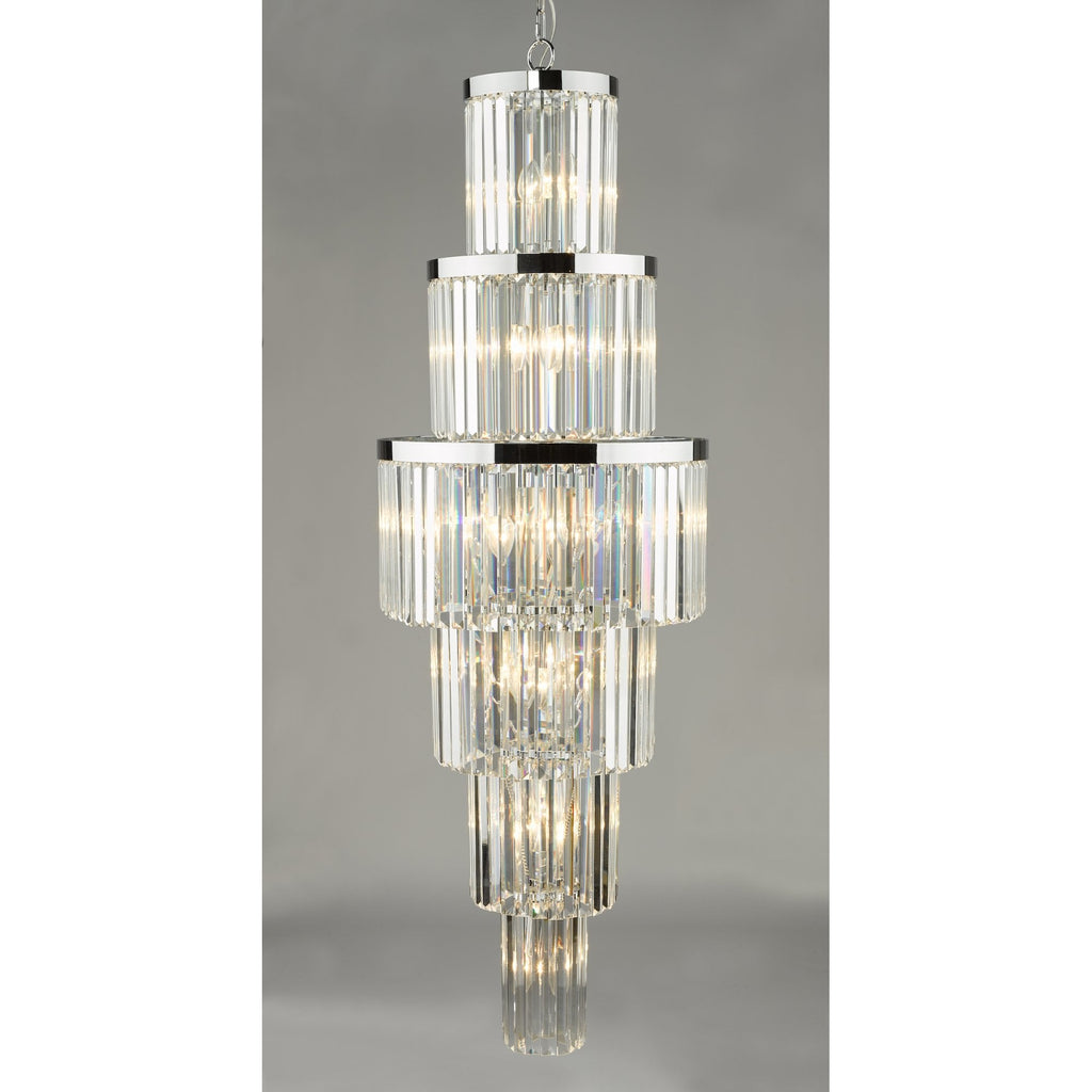 Angel Stunning Clear Crystal Ceiling Chandelier In Polished Chrome Finish ANG3308