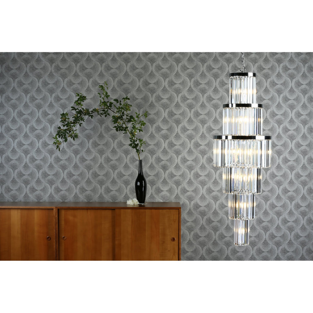 Angel Stunning Clear Crystal Ceiling Chandelier In Polished Chrome Finish ANG3308
