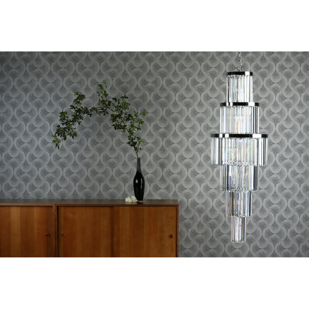Angel Stunning Clear Crystal Ceiling Chandelier In Polished Chrome Finish ANG3308