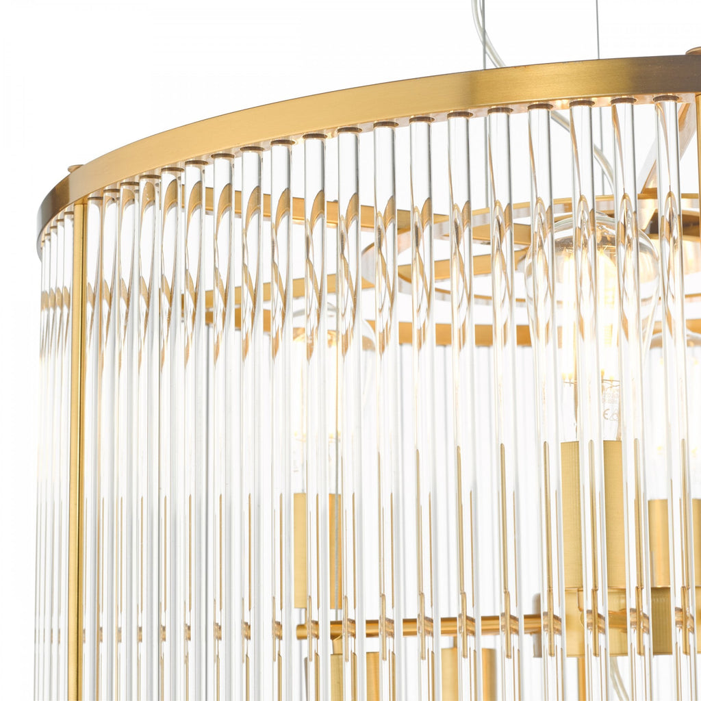 Eleanor Magnificent 15 Light Ceiling Chandelier In Natural Brass Finish ELE1535