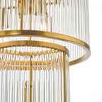 Eleanor Magnificent 15 Light Ceiling Chandelier In Natural Brass Finish ELE1535