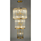 Eleanor Magnificent 15 Light Ceiling Chandelier In Natural Brass Finish ELE1535