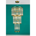 Eleanor Magnificent 15 Light Ceiling Chandelier In Natural Brass Finish ELE1535
