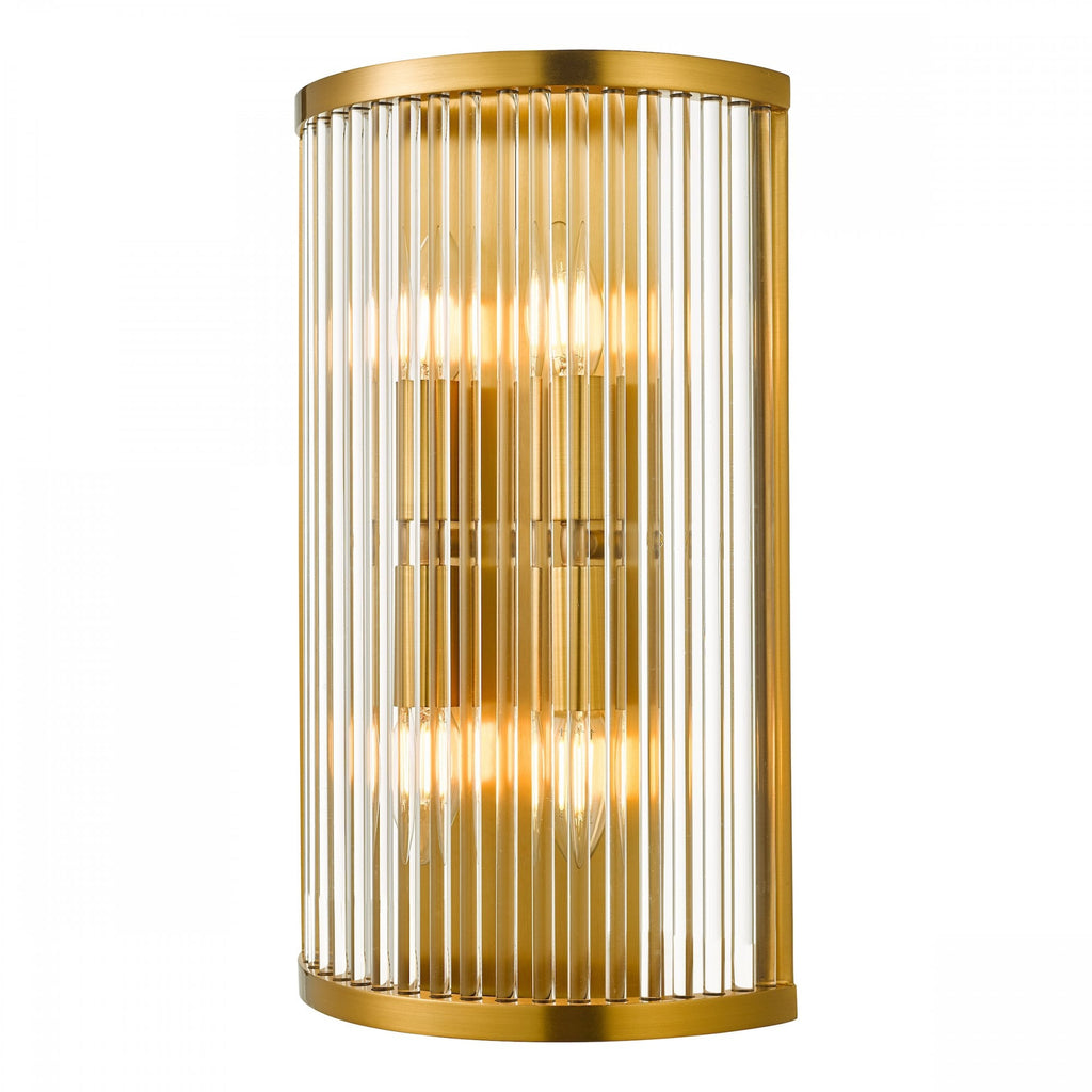 Eleanor Magnificent 4 Light Wall Light In Natural Brass Finish ELE3035