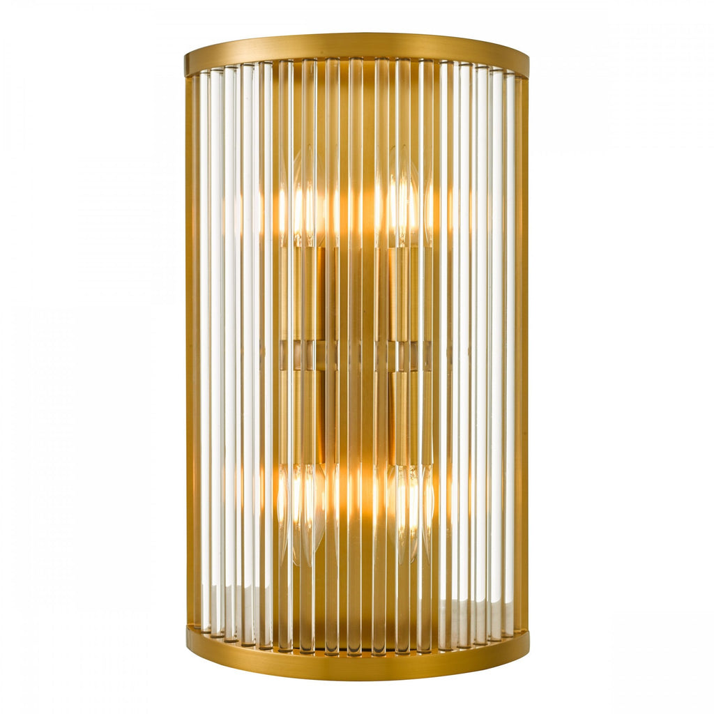 Eleanor Magnificent 4 Light Wall Light In Natural Brass Finish ELE3035