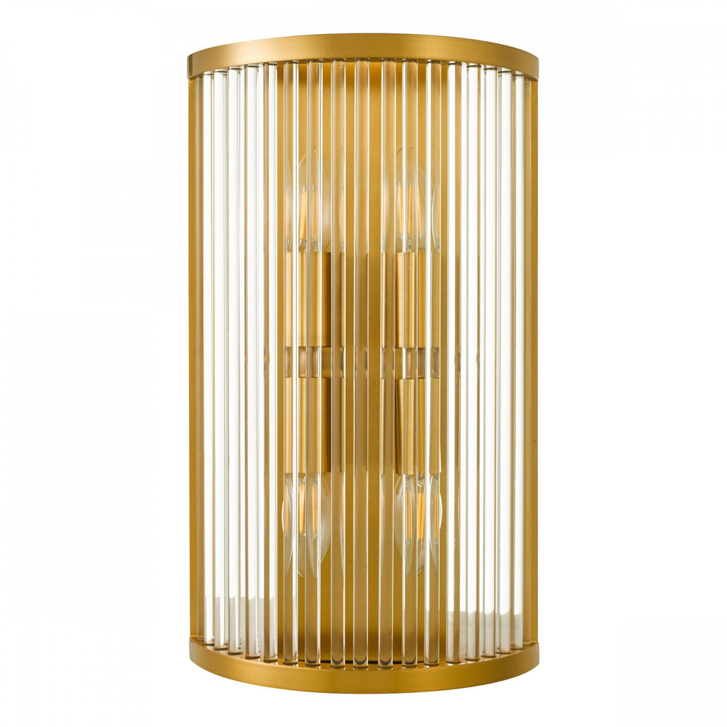 Eleanor Magnificent 4 Light Wall Light In Natural Brass Finish ELE3035