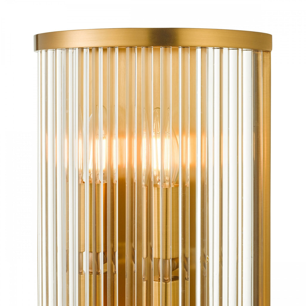 Eleanor Magnificent 4 Light Wall Light In Natural Brass Finish ELE3035