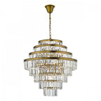 Rhapsody Luxurious 12 Light Crystal Ceiling Chandelier In Bronze Finish RHA1263