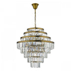 Rhapsody Luxurious 12 Light Crystal Ceiling Chandelier In Bronze Finish RHA1263