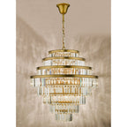 Rhapsody Luxurious 12 Light Crystal Ceiling Chandelier In Bronze Finish RHA1263