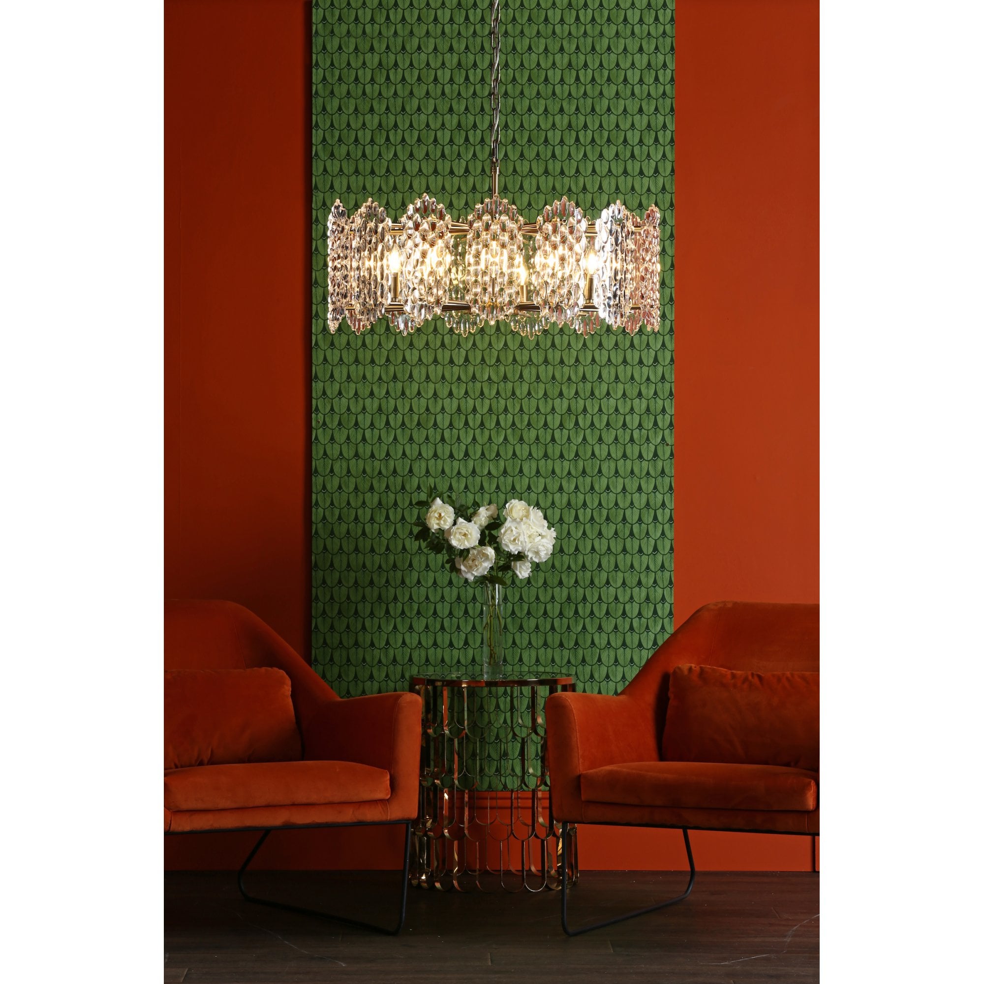Porthos Unique 15 Light Textured Glass Ceiling Pendant In Antique Brass Finish POR1575