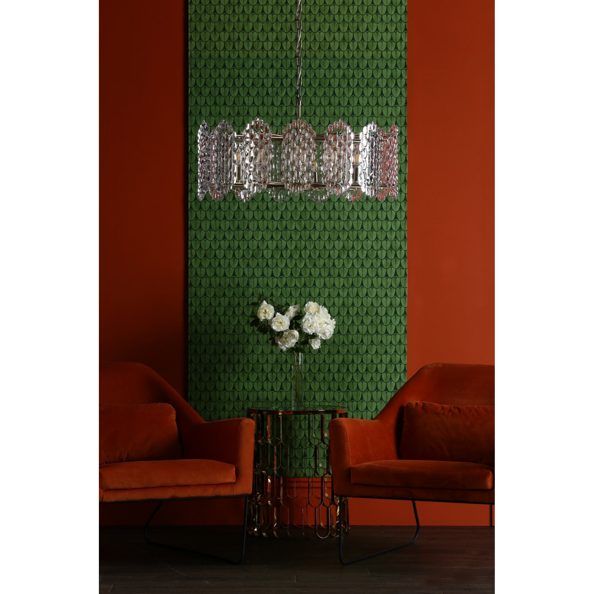 Porthos Unique 15 Light Textured Glass Ceiling Pendant In Antique Brass Finish POR1575