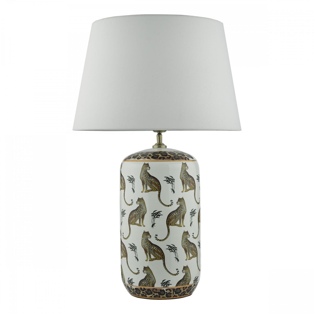 Tigris Stylish Table Lamp With Leopard Motif Base Only TIG422