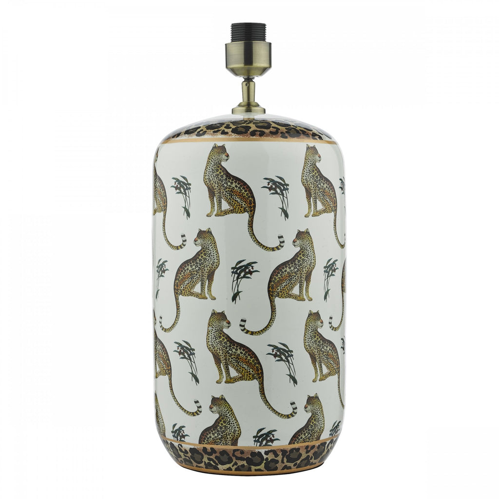 Tigris Stylish Table Lamp With Leopard Motif Base Only TIG422