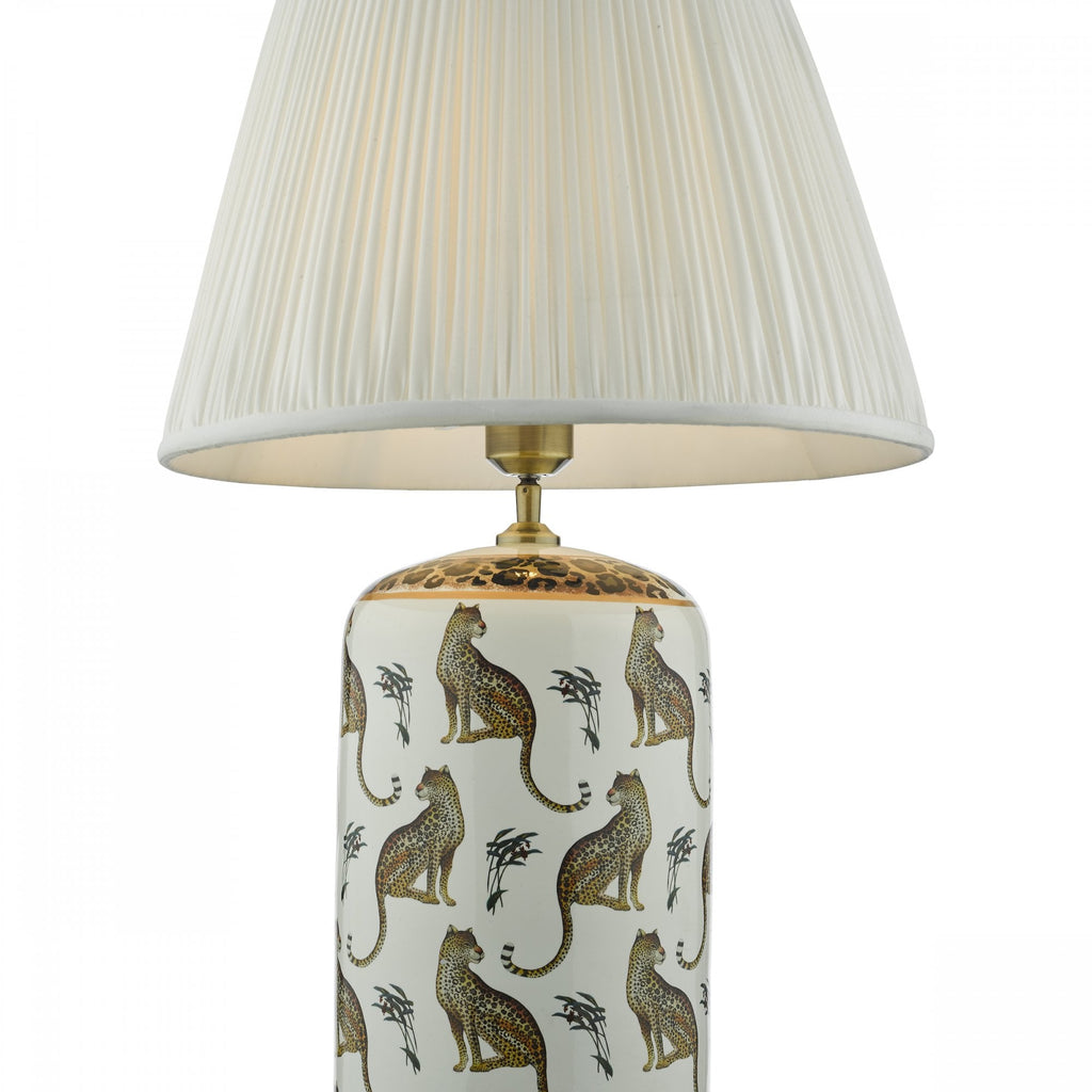 Tigris Stylish Table Lamp With Leopard Motif Base Only TIG422